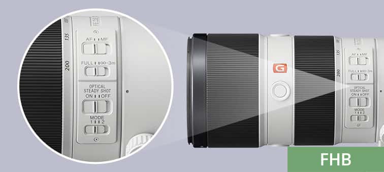 Технические Характеристики SEL70200GM | Объективы серии α | Sony
